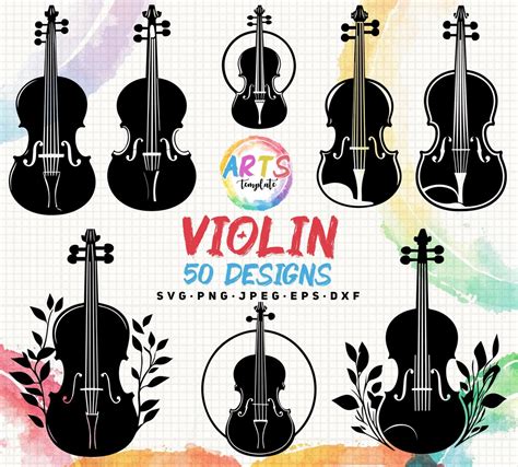 Download Free Violin Instrument - Commercial Use DXF Files