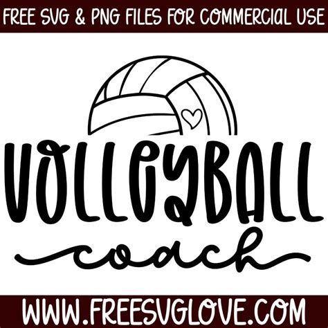 Download Free Volleyball Coach Commercial Use