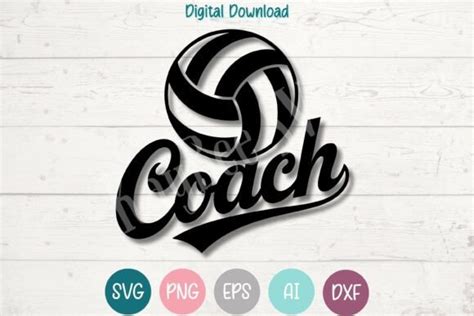 Download Free Volleyball Coach Commercial Use DXF Files