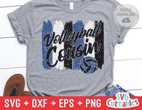 Download Free Volleyball Cousin Cutting File Files Free PSD Mockups