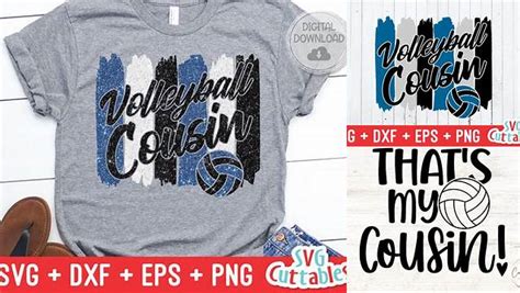 Download Free Volleyball Cousin Cutting File For Crafts