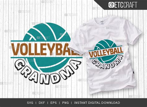 Download Free Volleyball Grandma Cutting File Printable