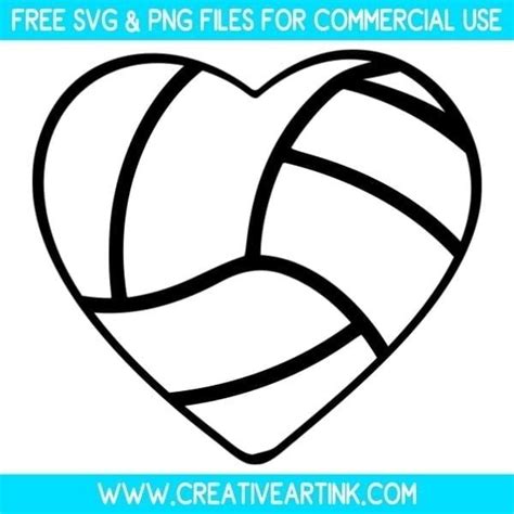 Download Free Volleyball Heart Collection Files Free PSD Mockups