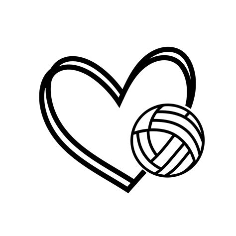 Download Free Volleyball Heart Collection Files for Cricut