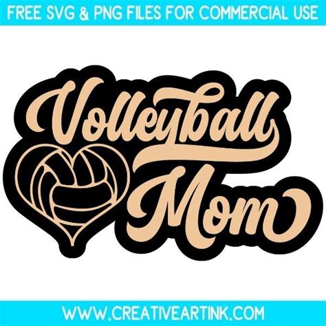 Download Free Volleyball Mom - SVG, DXF, EPS Cut File Files
