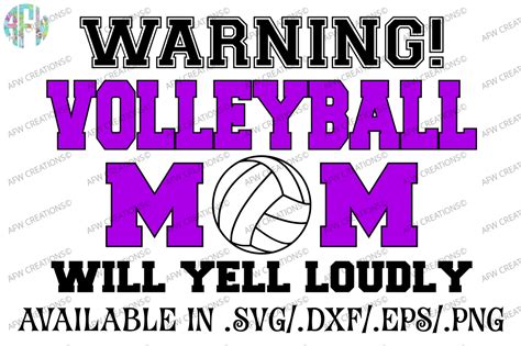 Download Free Volleyball Mom - SVG, DXF, EPS Cut File Printable