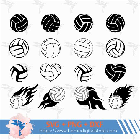 Download Free Volleyball SVG, PNG, DXF Digital Files Include Commercial Use