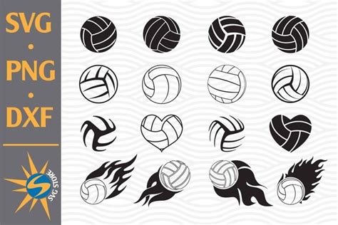 Download Free Volleyball SVG, PNG, DXF Digital Files Include Easy Edite