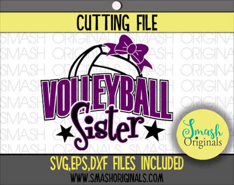 Download Free Volleyball Sister Cutting File Files DXF Files