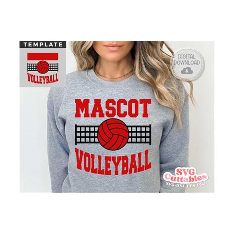Download Free Volleyball Template 001 | Cut File Files