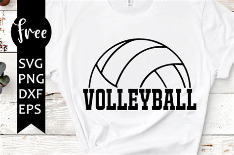 Download Free Volleyball Template 0010 | Cut File For Silhouette