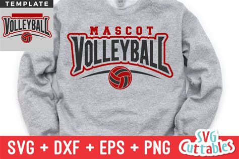 Download Free Volleyball Template 005 | Cut File Cut Files