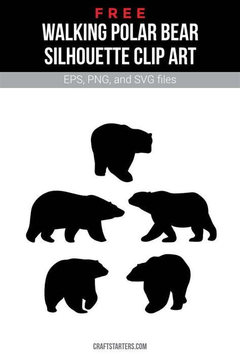 Download Free Walking Bear | SVG | PNG | DXF | EPS Files For Crafts