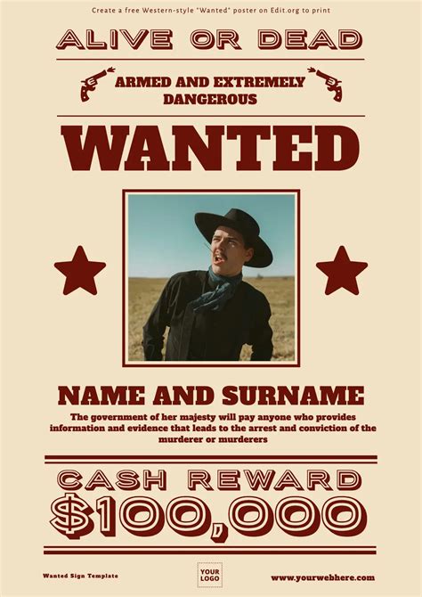 Free Wanted Poster Templates