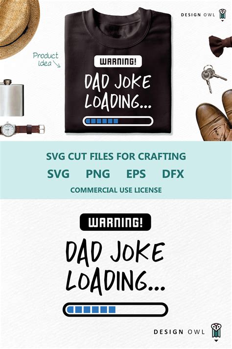 Download Free Warning! Dad joke loading - SVG cut file for Cricut Machine