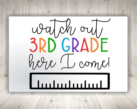 Download Free Watch Out 3rd Grade Files DXF Files