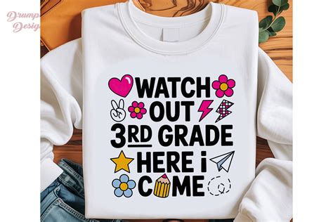 Download Free Watch Out 3rd Grade for Cricut Machine