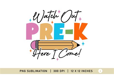 Download Free Watch Out Pre-K Commercial Use For Crafts