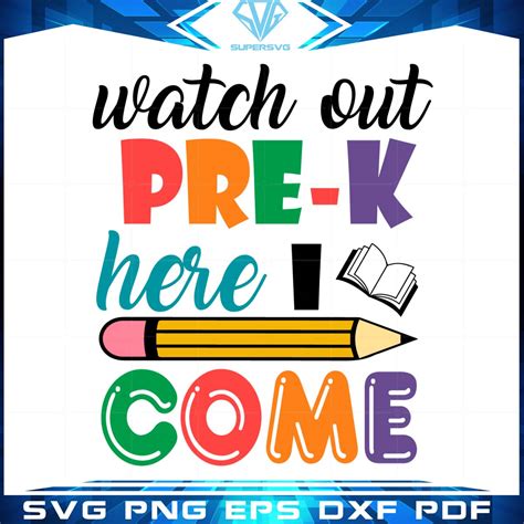 Download Free Watch Out Pre-K Files DXF Files