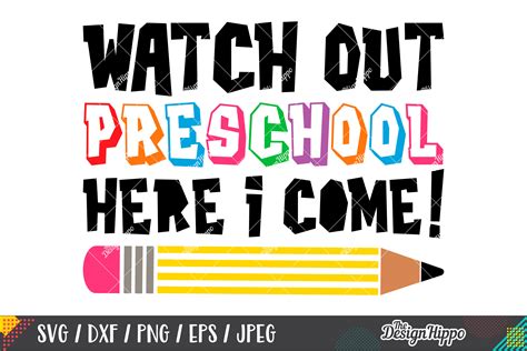 Download Free Watch Out Preschool Commercial Use DXF Files