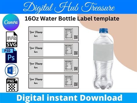 Download Free Water bottle bundle Printable