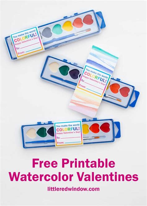 Download Free Watercolor Valentines Collection Crafts