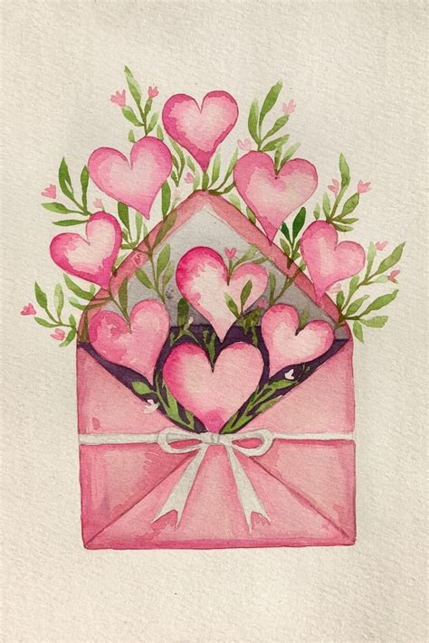 Download Free Watercolor Valentines Collection Cut Images