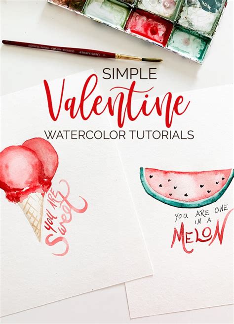 Download Free Watercolor Valentines Collection Easy Edite