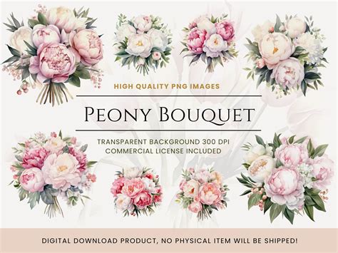 Download Free Watercolor peonies Files For Crafts