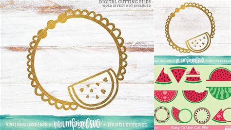 Download Free Watermelon Doily Monogram Files For Crafts