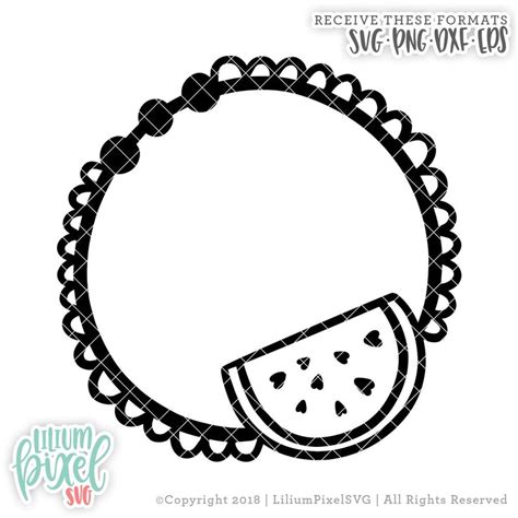 Download Free Watermelon Doily Monogram Printable