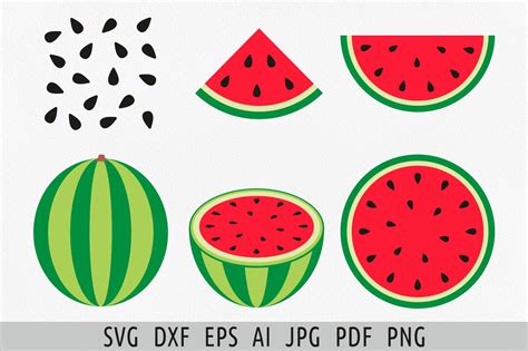 Download Free Watermelon Slice - SVG File,DXF File Creativefabrica