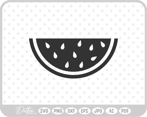 Download Free Watermelon Slice - SVG File,DXF File Silhouette