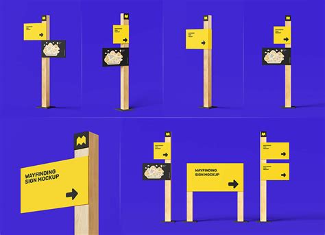 Download Free Wayfinding Sign Mockup PSD Free Mockups Yellowimages PSD PSD Files
