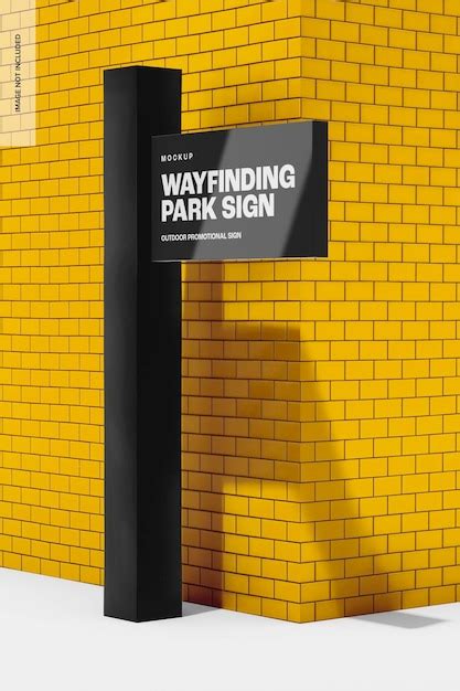 Download Free Wayfinding Sign Mockup PSD PSD Yellowimages PSD Files
