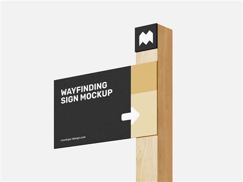Download Free Wayfinding Sign Mockup PSD Placeit PSD Files