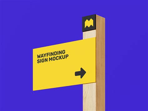 Download Free Wayfinding Sign Mockup PSD Yellowimages Free Mockups PSD Files