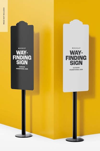 Download Free Wayfinding Stand Mockup PSD Generator Free PSD Mockups