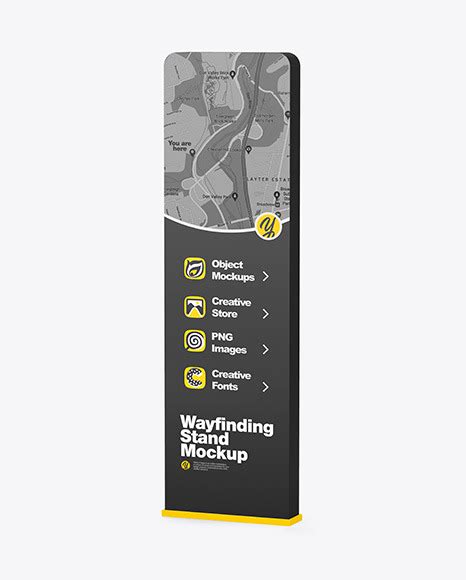 Download Free Wayfinding Stand Mockup PSD TIFF Files PSD Files