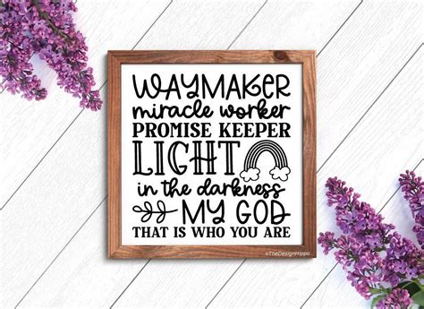 Download Free Waymaker Isaiah 42:16 Promise Miracle For Crafts