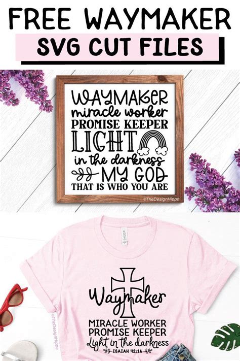 Download Free Waymaker miracle worker ... SVG For Cricut