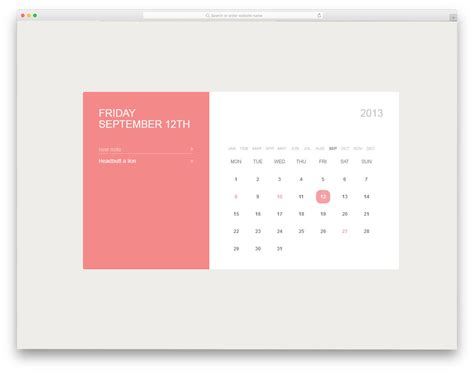 Free Website Calendar Code