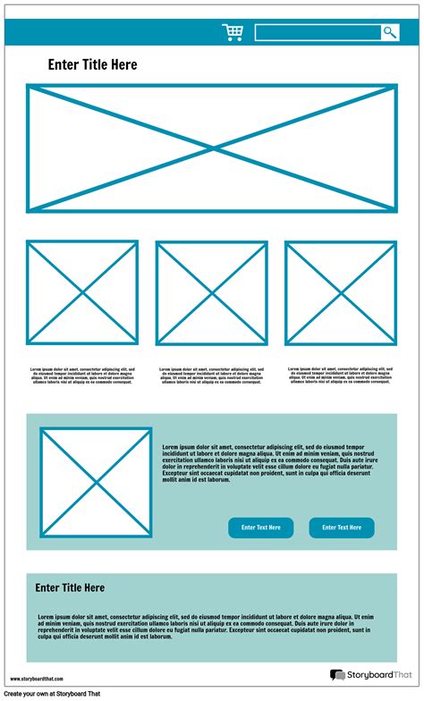 Free Website Wireframe Template