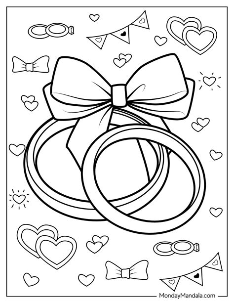 Free Wedding Color Pages