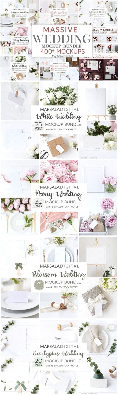 Download Free Wedding Mockup Bundle 400+ PSD Templates Object Mockups