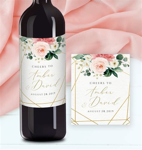 Free Wedding Wine Label Template