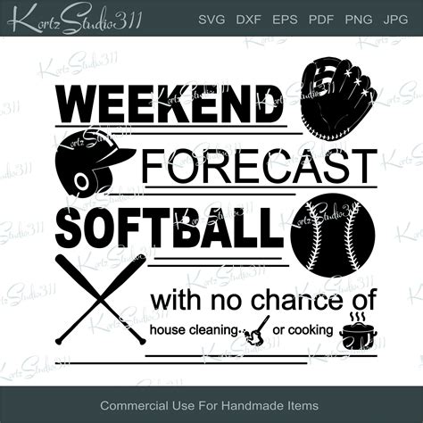 Download Free Weekend Forecast - Cut File, DXF, SVG Silhouette