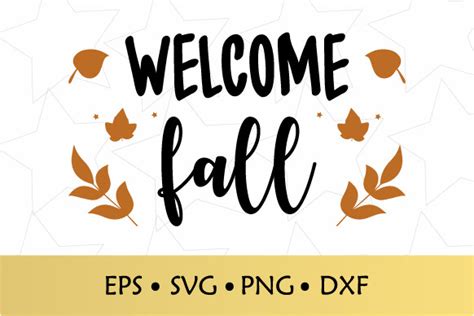 Download Free Welcome Fall / SVG PNG DXF For Crafts