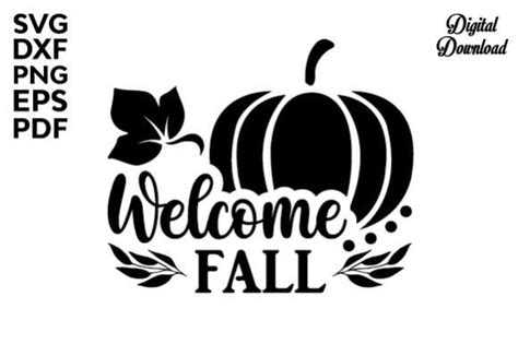 Download Free Welcome Fall Hand Lettered SVG For Crafts
