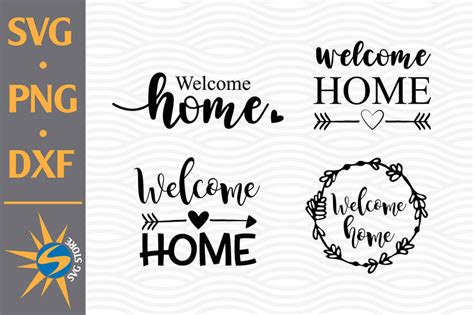 Download Free Welcome Home SVG, PNG, DXF Digital Files Include Commercial Use DXF Files